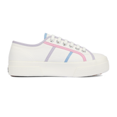 Superga 2740 Colourblocking White Avorio Pink Blue Light